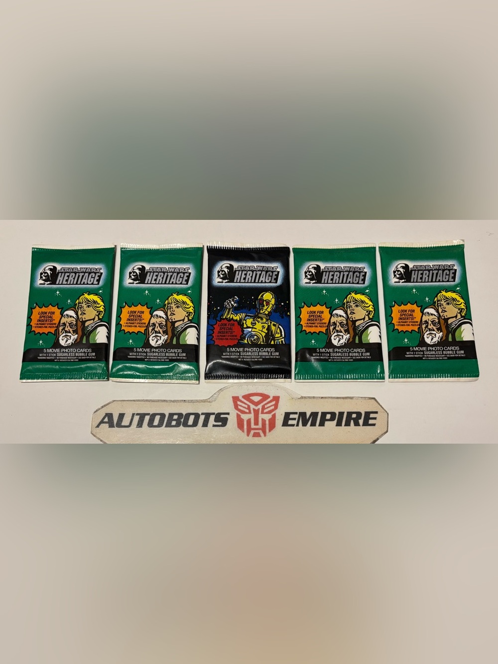 TOPPS Vintage 2004 STAR WARS HERITAGE Movie Cards 5 Packs Foil Lucas Luke Comic